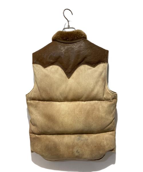 RRL（ダブルアールエル）RRL (ダブルアールエル) Teslin Deerskin Down Vest ブラウン サイズ:Sの古着・服飾アイテム