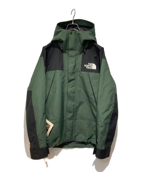 THE NORTH FACE（ザ ノース フェイス）THE NORTH FACE (ザ ノース フェイス) MOUNTAIN JACKET GORE-TEX グリーン×ブラック サイズ:Mの古着・服飾アイテム