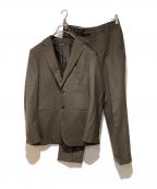 green label relaxingグリーンレーベルリラクシング）の古着「3ピースセットアップスーツ」｜ブラウン