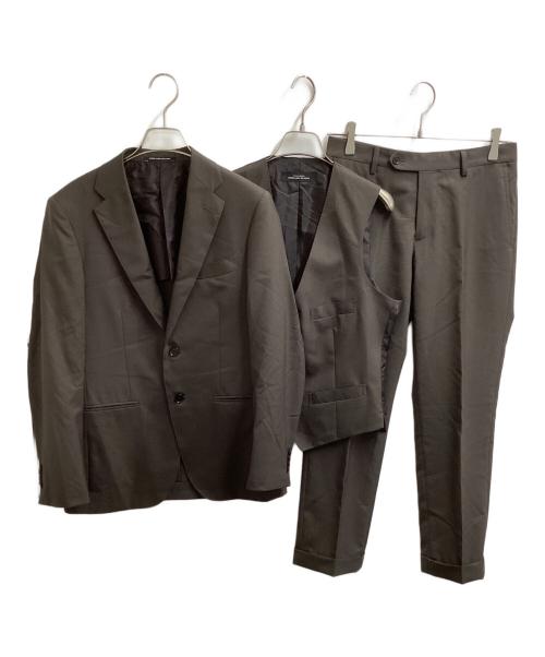 green label relaxing（グリーンレーベルリラクシング）green label relaxing (グリーンレーベルリラクシング) 3ピースセットアップスーツ　/　3121-161-2200 ブラウン サイズ:42の古着・服飾アイテム