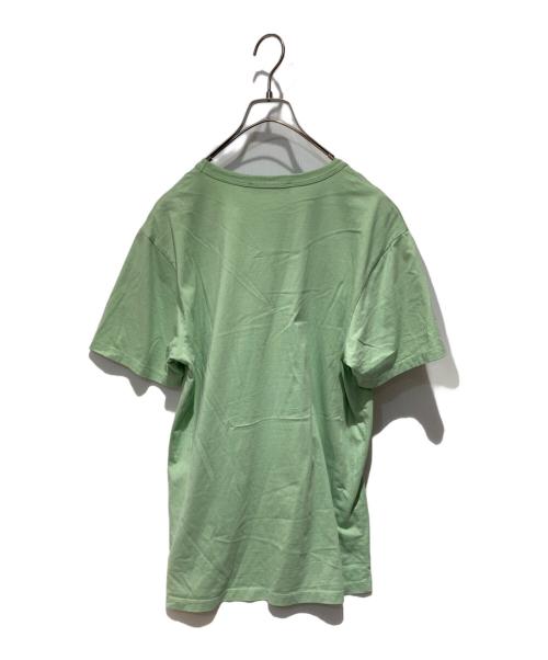 maison kitsune（メゾンキツネ）MAISON KITSUNE (メゾンキツネ) ロゴTシャツ グリーン サイズ:Mの古着・服飾アイテム