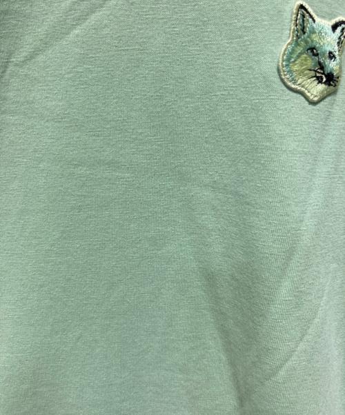 maison kitsune（メゾンキツネ）MAISON KITSUNE (メゾンキツネ) ロゴTシャツ グリーン サイズ:Mの古着・服飾アイテム