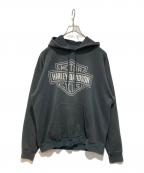 HARLEY-DAVIDSONハーレーダビッドソン）の古着「00’s プリントパーカー」｜ブラック