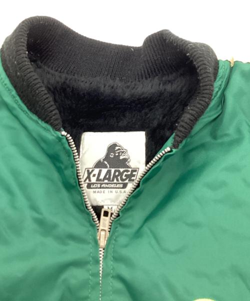 X-LARGE（エクストララージ）X-LARGE (エクストララージ) 90S インナーファーブルゾン グリーン サイズ:Mの古着・服飾アイテム