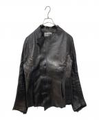 DIRAINディレイン）の古着「ラムレザージャケット」｜ブラック