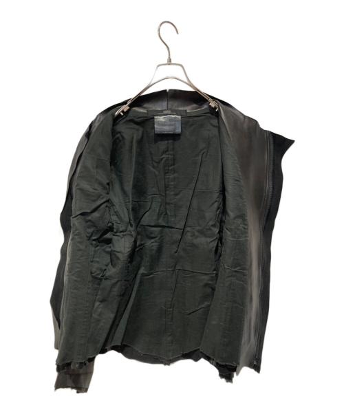 DIRAIN（ディレイン）DIRAIN (ディレイン) ラムレザージャケット ブラック サイズ:2の古着・服飾アイテム