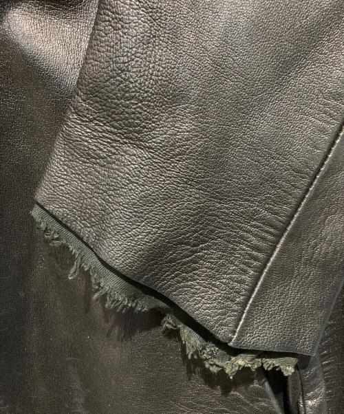 DIRAIN（ディレイン）DIRAIN (ディレイン) ラムレザージャケット ブラック サイズ:2の古着・服飾アイテム