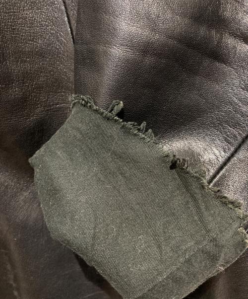 DIRAIN（ディレイン）DIRAIN (ディレイン) ラムレザージャケット ブラック サイズ:2の古着・服飾アイテム