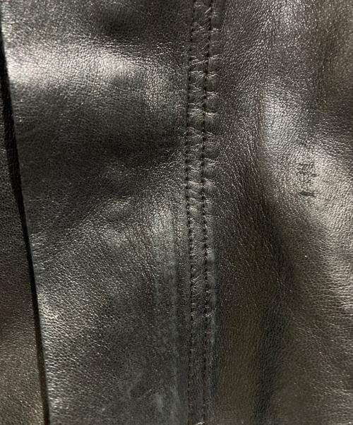 DIRAIN（ディレイン）DIRAIN (ディレイン) ラムレザージャケット ブラック サイズ:2の古着・服飾アイテム