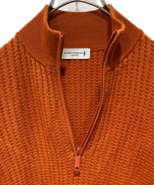 MACKINTOSH（マッキントッシュ）MACKINTOSH (マッキントッシュ) 12ゲージハーフジッププルオーバーニット オレンジ サイズ:Mの古着・服飾アイテム