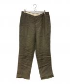 BROOKS BROTHERSブルックスブラザーズ）の古着「リネンワイドスラックス」｜グリーン