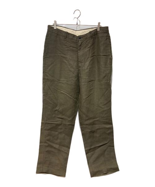 BROOKS BROTHERS（ブルックスブラザーズ）BROOKS BROTHERS (ブルックスブラザーズ) リネンワイドスラックス グリーン サイズ:36の古着・服飾アイテム