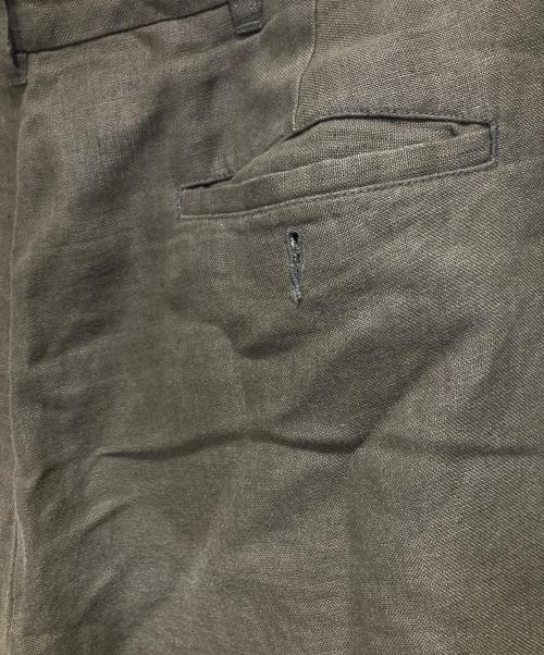 BROOKS BROTHERS（ブルックスブラザーズ）BROOKS BROTHERS (ブルックスブラザーズ) リネンワイドスラックス グリーン サイズ:36の古着・服飾アイテム