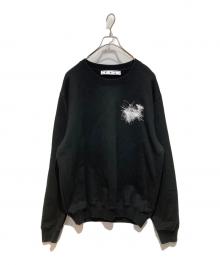OFFWHITE（オフホワイト）の古着「プリントスウェット」｜ブラック