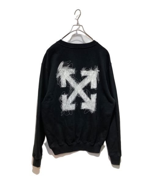 OFFWHITE（オフホワイト）OFFWHITE (オフホワイト) プリントスウェット ブラック サイズ:XXLの古着・服飾アイテム
