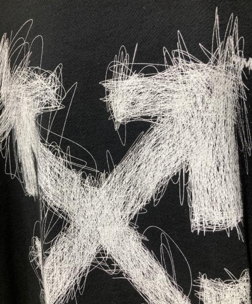 OFFWHITE（オフホワイト）OFFWHITE (オフホワイト) プリントスウェット ブラック サイズ:XXLの古着・服飾アイテム