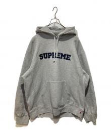 SUPREME（シュプリーム）の古着「Collegiate Hooded Sweatshirt」｜グレー×ネイビー