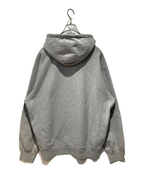 SUPREME（シュプリーム）Supreme (シュプリーム) Collegiate Hooded Sweatshirt グレー×ネイビー サイズ:XLの古着・服飾アイテム