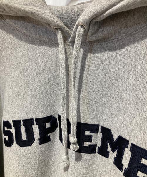 SUPREME（シュプリーム）Supreme (シュプリーム) Collegiate Hooded Sweatshirt グレー×ネイビー サイズ:XLの古着・服飾アイテム