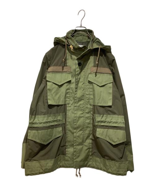 sacai（サカイ）sacai (サカイ) 20ss Fabric Combo M-65 Jacket オリーブ サイズ:3の古着・服飾アイテム