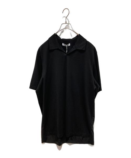 ATTACHMENT（アタッチメント）ATTACHMENT (アタッチメント) CO JERSEY CLOTH POLO SHIRT ブラック サイズ:2 未使用品の古着・服飾アイテム