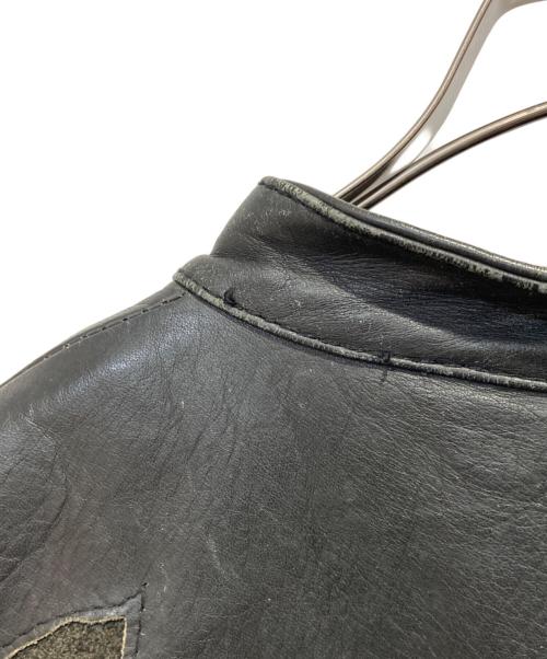 Thinsulate（シンサレート）Thinsulate (シンサレート) フリンジレザージャケット ブラック サイズ:Mの古着・服飾アイテム