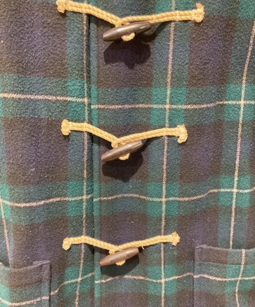 POLO RALPH LAUREN（ポロ・ラルフローレン）POLO RALPH LAUREN (ポロ・ラルフローレン) 90s チェックダッフルコート グリーン サイズ:LLの古着・服飾アイテム
