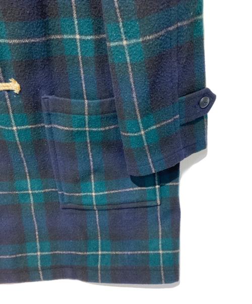 POLO RALPH LAUREN（ポロ・ラルフローレン）POLO RALPH LAUREN (ポロ・ラルフローレン) 90s チェックダッフルコート グリーン サイズ:LLの古着・服飾アイテム