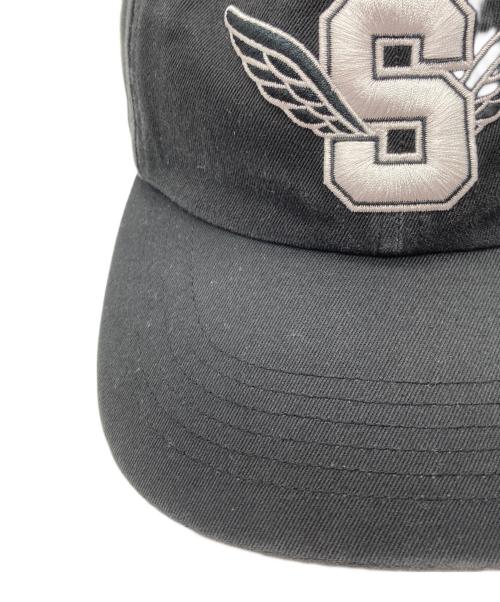 SUPREME（シュプリーム）Supreme (シュプリーム) Wing Logo 6-Panel ブラックの古着・服飾アイテム
