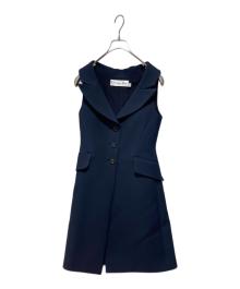 Christian Dior（クリスチャン ディオール）の古着「ウールシルクジレ」｜ネイビー