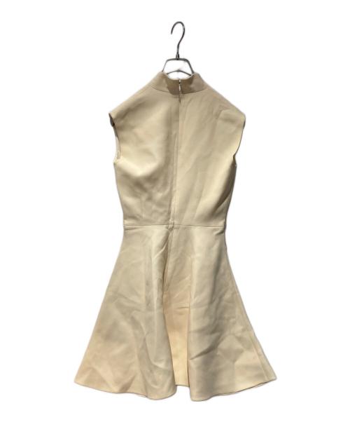 Christian Dior（クリスチャン ディオール）Christian Dior (クリスチャン ディオール) ウールシルクドレス ベージュ サイズ:34の古着・服飾アイテム