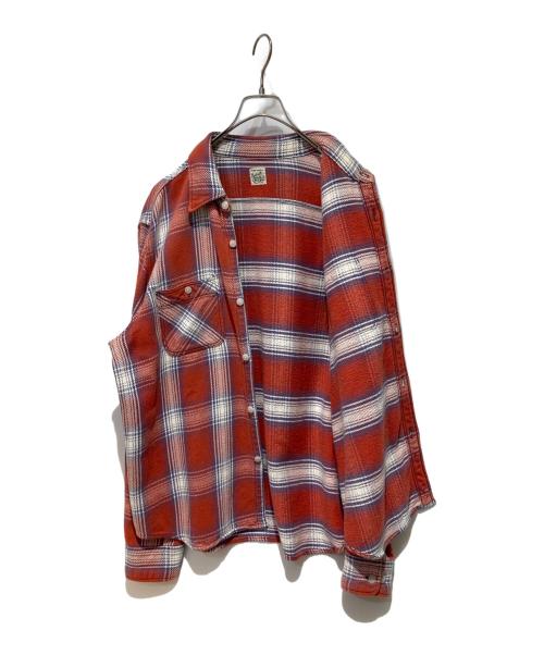RADIALL（ラディアル）RADIALL (ラディアル) ヘビネルチェックシャツ レッド×ネイビー サイズ:Ｌの古着・服飾アイテム