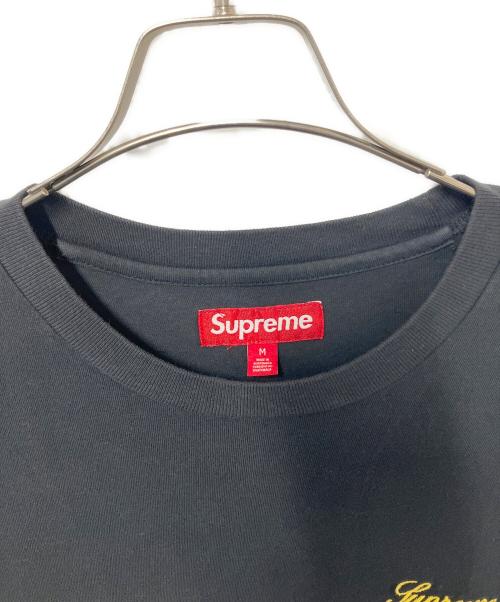 SUPREME（シュプリーム）SUPREME (シュプリーム) Washed Script S/S Top ブラック サイズ:Mの古着・服飾アイテム