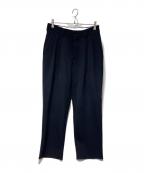 MAATEE&SONSマーティーアンドサンズ）の古着「2TUCK TROUSERS」｜ネイビー