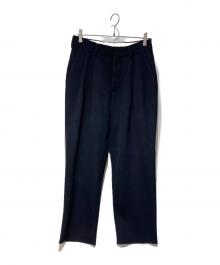 MAATEE&SONS（マーティーアンドサンズ）の古着「2TUCK TROUSERS」｜ネイビー