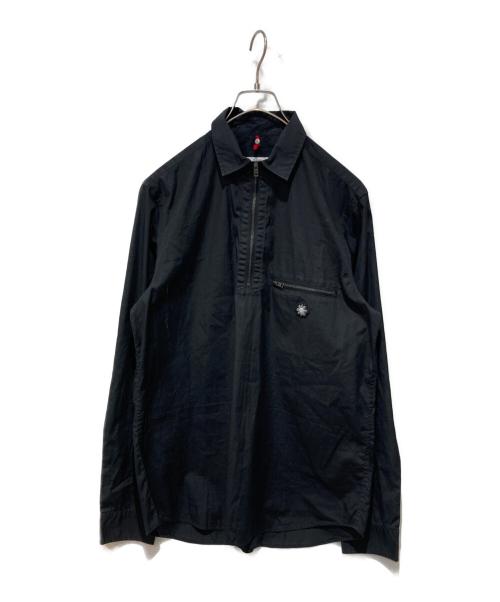 OAMC（オーエーエムシー）OAMC (オーエーエムシー) ハーフジップシャツ ブラック サイズ:Sの古着・服飾アイテム
