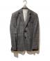 BLACK FLEECE BY Brooks Brothers（ブラックフリース バイ ブルックスブラザーズ）の古着「3Bチェックテーラードジャケット」｜グレー×ブラウン