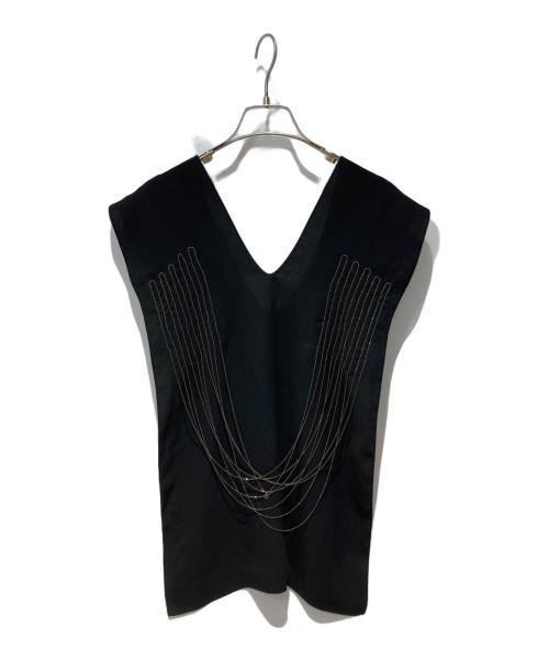 MM6 Maison Margiela（エムエムシックスメゾンマルジェラ）MM6 Maison Margiela (エムエムシックスメゾンマルジェラ) キャミソール ブラック サイズ:表記無しの古着・服飾アイテム