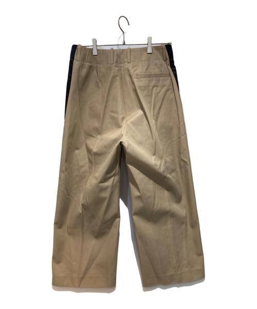 MM6 Maison Margiela（エムエムシックスメゾンマルジェラ）MM6 Maison Margiela (エムエムシックスメゾンマルジェラ) サイドラインコットンスラックス カーキ サイズ:42の古着・服飾アイテム