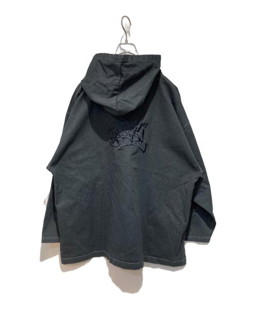 TRIBAL STREET WEAR（トライバル）TRIBAL STREET WEAR (トライバル) プルオーバーパーカー ブラック サイズ:Lの古着・服飾アイテム