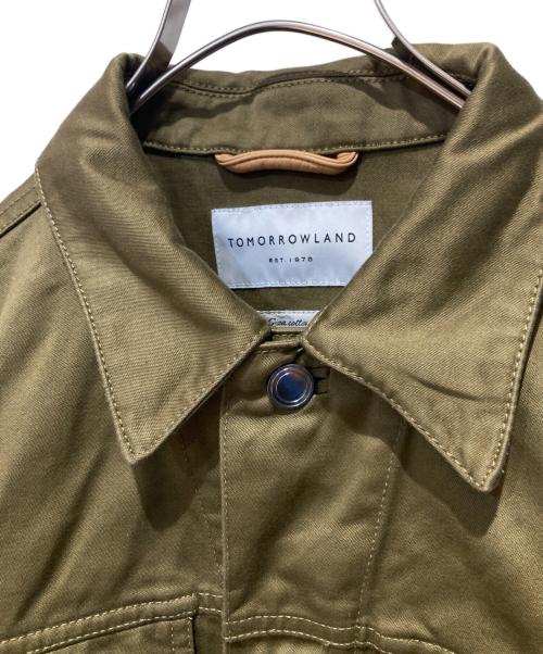 TOMORROW LAND（トゥモローランド）TOMORROW LAND (トゥモローランド) コットンサテン トラッカージャケット グリーン サイズ:Sの古着・服飾アイテム