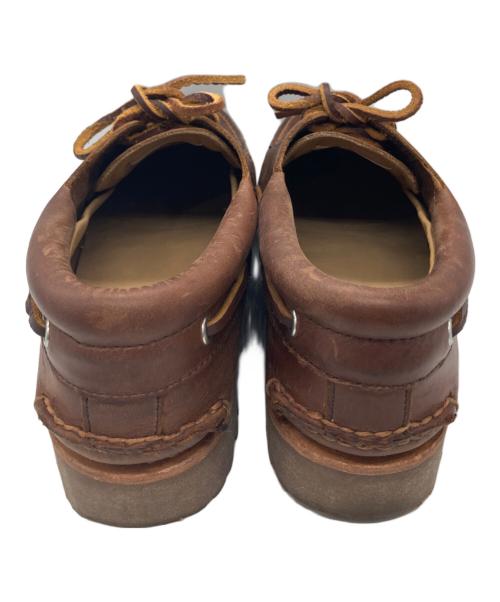 Timberland（ティンバーランド）Timberland (ティンバーランド) スリーアイ ラグ ハンドソーン ボート シューズ レザー モカシン ブラウン サイズ:27cmの古着・服飾アイテム