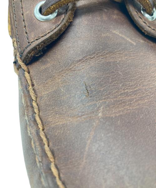 Timberland（ティンバーランド）Timberland (ティンバーランド) スリーアイ ラグ ハンドソーン ボート シューズ レザー モカシン ブラウン サイズ:27cmの古着・服飾アイテム