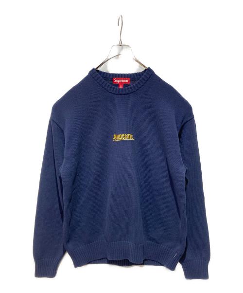 SUPREME（シュプリーム）SUPREME (シュプリーム) Old English Sweater ネイビー サイズ:Mの古着・服飾アイテム