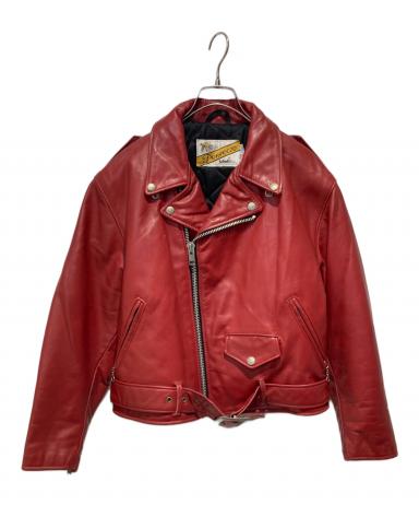 中古・古着通販】Schott (ショット) レザージャケット レッド サイズ
