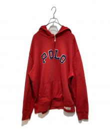 POLO RALPH LAUREN（ポロ・ラルフローレン）の古着「ロゴパーカー」｜レッド×ネイビー