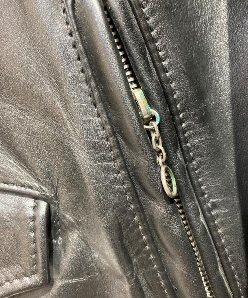 Schott（ショット）Schott (ショット) ダブルライダースジャケット ブラック サイズ:42の古着・服飾アイテム