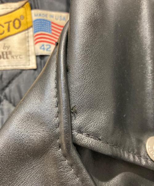 Schott（ショット）Schott (ショット) ダブルライダースジャケット ブラック サイズ:42の古着・服飾アイテム