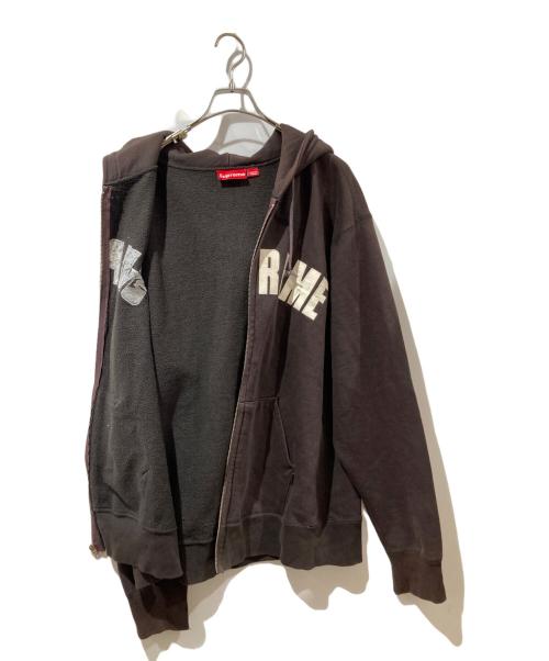 SUPREME（シュプリーム）Supreme (シュプリーム) アーチロゴジップパーカー ブラウン サイズ:XLの古着・服飾アイテム
