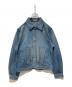 AURALEE（オーラリー）の古着「SELVEDGE FADED LIGHT DENIM BLOUSON」｜インディゴ